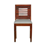 ONIJA Furniture Wood Dining Chair Single only | Wooden Chair, Students Study Chair | Home & Office Chairs | Outdoor Chair | Dining Room Furniture | Honey Finish |Solid sheesham Wood